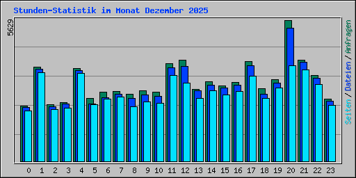 Stunden-Statistik im Monat Dezember 2025