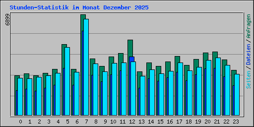 Stunden-Statistik im Monat Dezember 2025