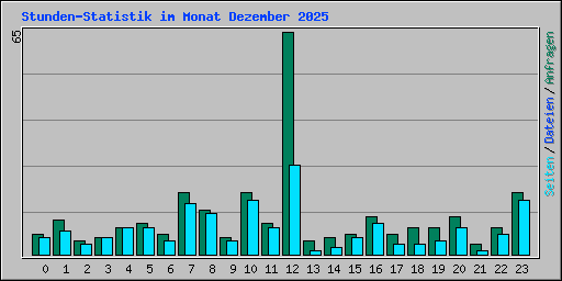 Stunden-Statistik im Monat Dezember 2025